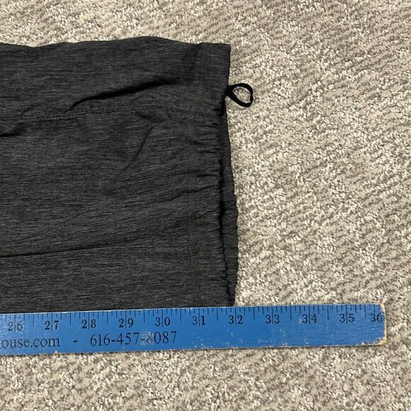 Lucy Get Going Pants Womens Medium Lightweight Cinch Cuffs Joggers Dance Gray - Picture 12 of 13